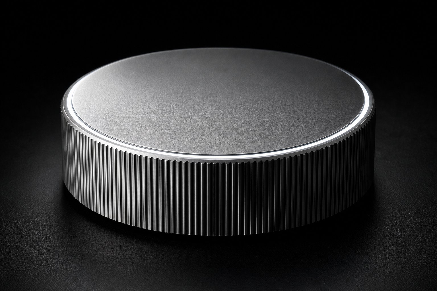 ntrct controller — machined aluminium dial with light ring